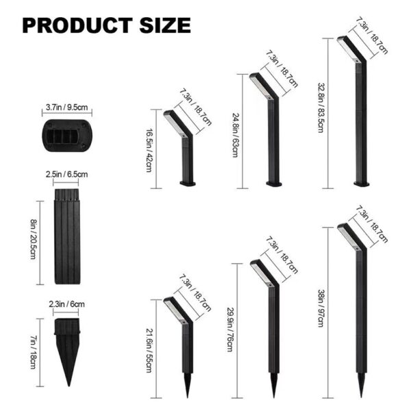 Spike Solar Light LED Garden Decor ABS Body Garden Solar Lights - Image 7