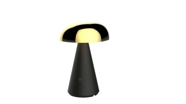 Brass Mushroom USB Rechargeable Bedroom Dimmable Touch Switch Living Room Decoration LED Table Desk Lamps - Image 3