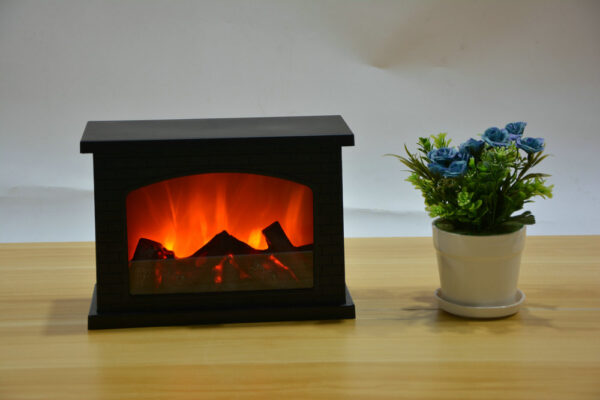 Fireplace Lantern Decorative Flameless LED Lantern USB Operated Tabletop - Image 2