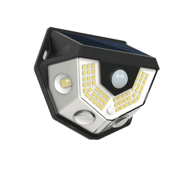 New Design Outdoors 4 Lens Solar Wall Lamp With Motion Sensor Garden Decoration Lamp - Image 2