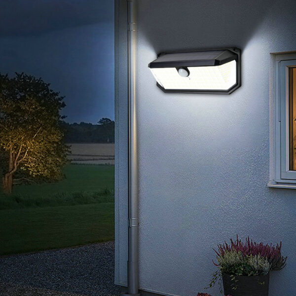270° Wide Angle House and Garden Lights Motion Sensor Solar Lamp IP64 Waterproof - Image 4