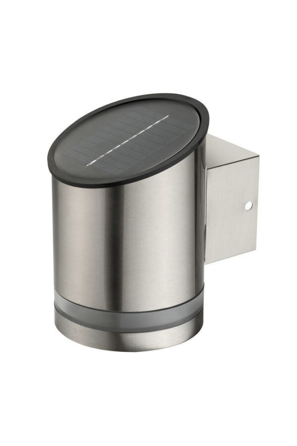 Solar LED Wall Lamp Stainless Steel Outdoor Garden IP44 Waterproof