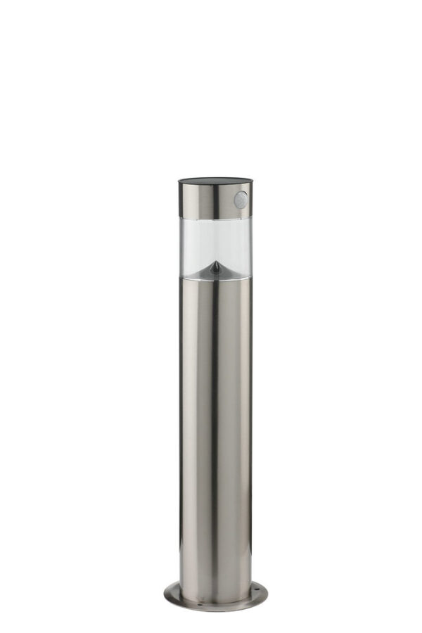 Modern Outdoor Bollard Light 100lm Solar Garden Spike With Sensor