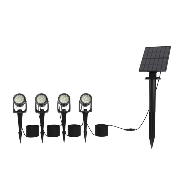 2/3/4PK Led Solar Spot Light with Lux Sensor IP65 Waterproof Garden Spike - Image 3