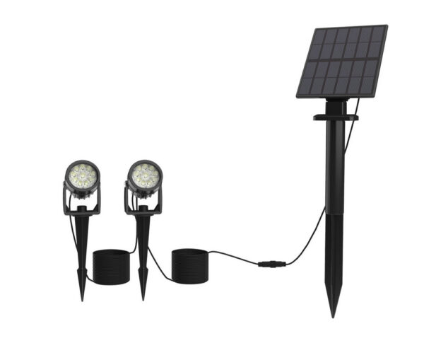 2/3/4PK Led Solar Spot Light with Lux Sensor IP65 Waterproof Garden Spike