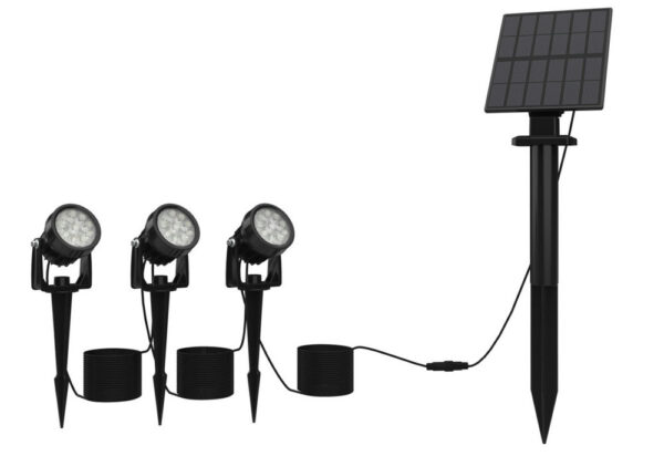 2/3/4PK Led Solar Spot Light with Lux Sensor IP65 Waterproof Garden Spike - Image 2