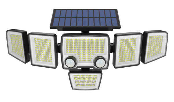 Solar Wall Light 4 Lamp Heads Solar Garden Lamp Motion Sensor Security Light
