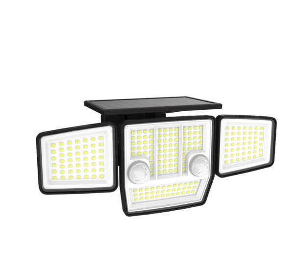 High Quality Two Sensor Heads Outdoor Polycrystalline Solar Panel Garden Wall Solar Security Light