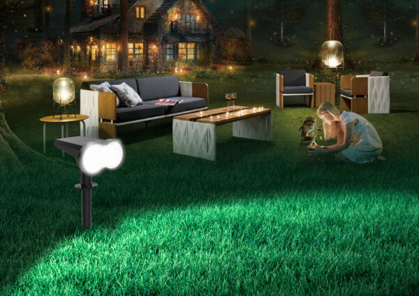 2 in 1 Installation Solar Wall Lamp Or Solar Garden Spike IP44 Waterproof Outdoors Lamp - Image 3