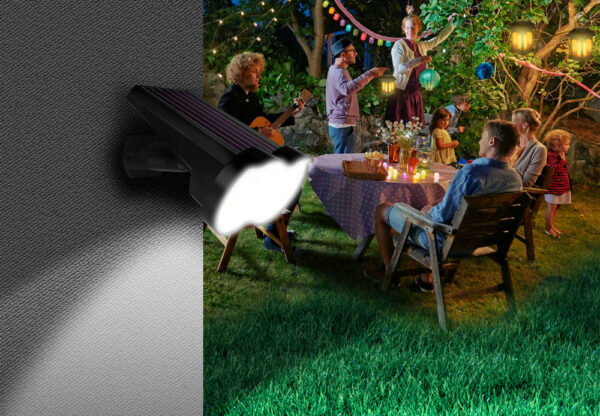 2 in 1 Installation Solar Wall Lamp Or Solar Garden Spike IP44 Waterproof Outdoors Lamp - Image 2