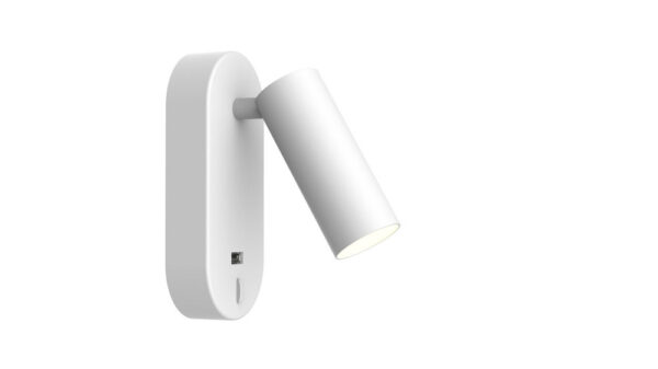 Adjustable Angle LED Reading Wall Lamp Type-C Port Wall Light for Home & Hotel Indoor Use