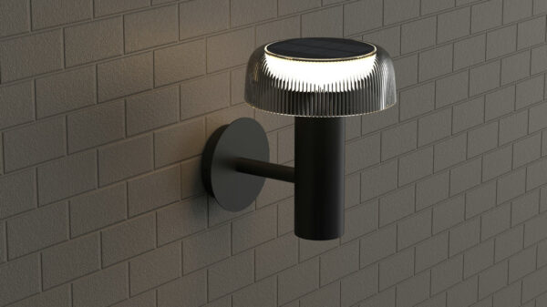 New Design Solar Wall Lamp 2700K Warm Light Solar Lamp Aluminum Garden Light