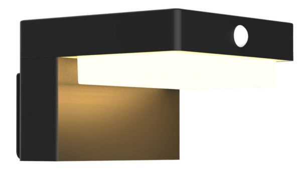 Private Solar Wall Lamp Aluminum 3000K Garden Decorative Lamp With PIR