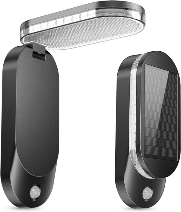 6000K Foldable Solar Powered LED Wall Light Outdoor Motion Sensor IP65 Waterproof Outdoor Lighting