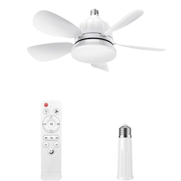 Modern Wind 6 ABS Blades 16 Inches LED Bedroom Decoration Ceiling Fan Light