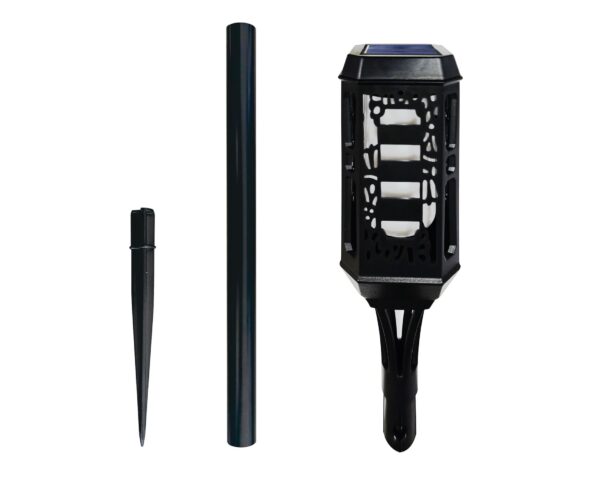 Flame LED Solar Garden Spike Decorative Landscape Lighting Portable Waterproof