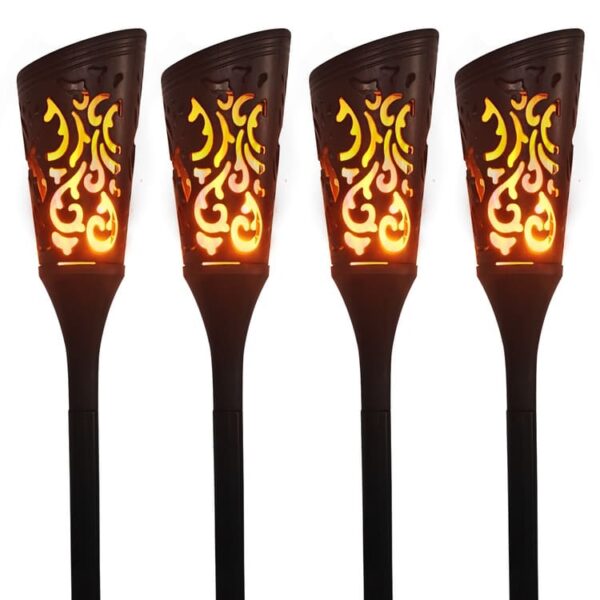 Outdoor Waterproof Solar Garden Spike LED Flame Light For Garden Decoration