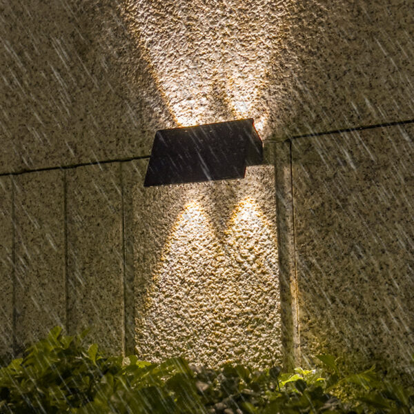 Solar Wall Lamp Outdoor Garden Decorative Lamp Energy-Saving IPX4 Waterproof - Image 2