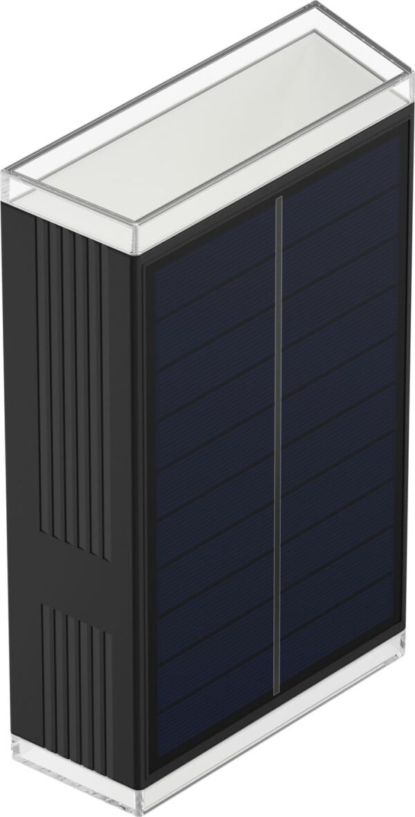 New Modern Design IP44 LED Solar Wall Lamp PC Light Up And Down Outdoor Garden Lamp - Image 2