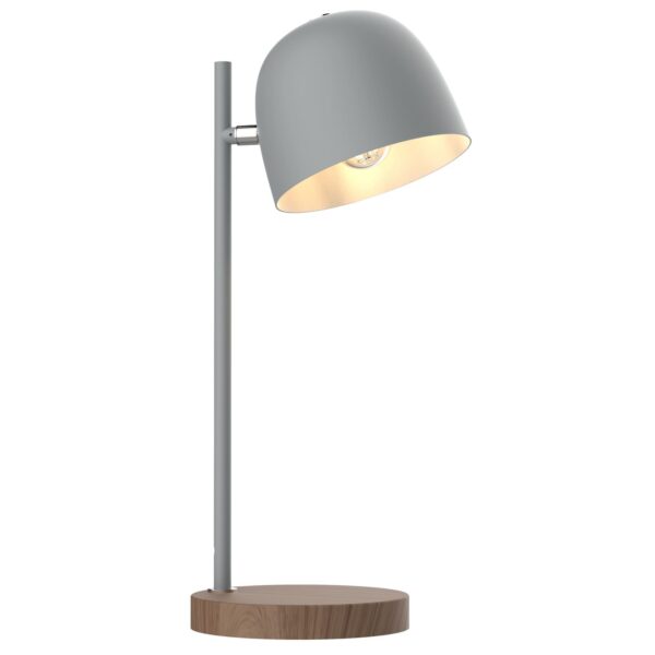 New Design Wooden Base Desk Lamp Iron Lampshade Office Study Lamp