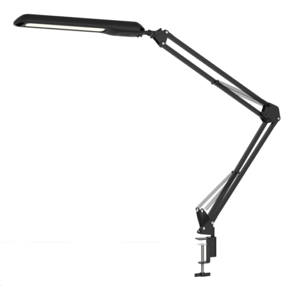 9W 900lm Stepless Dimming Desk Lamp Cilp-on Arm Adjustable Study Reading Table Lamp With Adapter