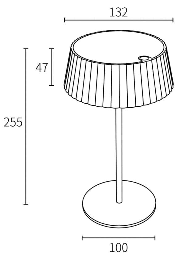 New Private Design Solar Table Lamp Aluminum Material 2700K Outdoor Solar Garden Decoration - Image 5