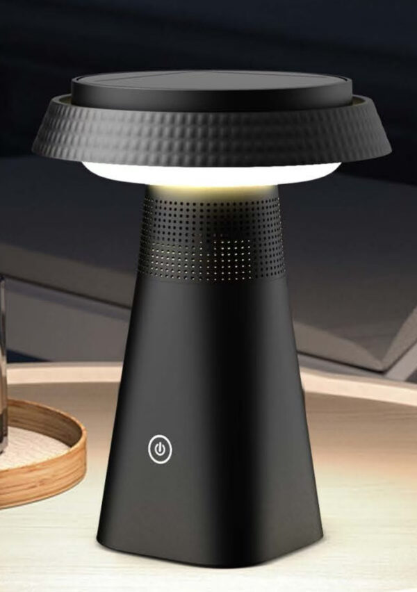 Solar Table Lamp Outdoor CCT Dimmable Light Table Light With Bluebooth Speaker - Image 2